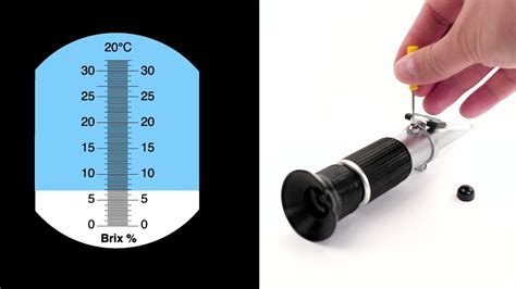 how to properly calibrate a refractometer|refractometer calibration chart.